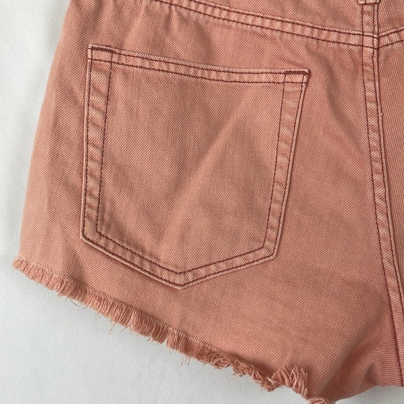 Billabong Drift Away Distressed Denim Hi Rise Shorts w/Frayed Raw Hem - Size 29 - Picture 10 of 13